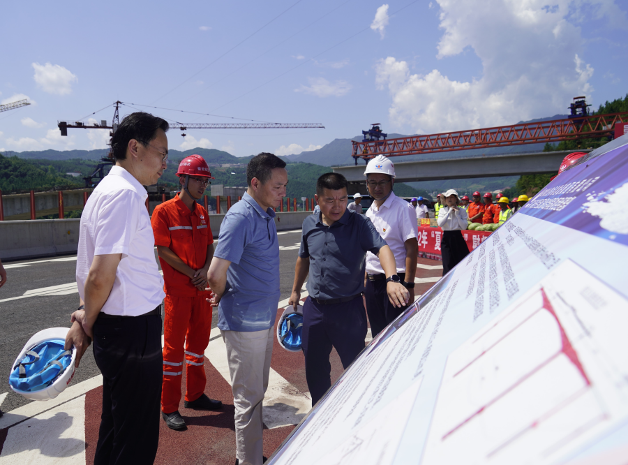 蜀道集團黨委委員、副董事長周黎明一行赴鎮廣公司一線開展安全環保、防汛減災專項檢查暨2022年“夏送清涼”慰問活動1.png